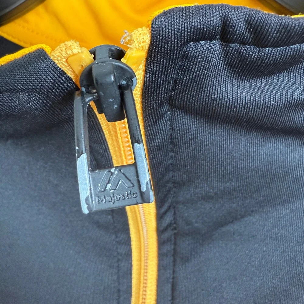 Majestic‎ Pittsburgh Pirates Pullover Quarter Zip Long Sleeve Shirt youth Lg - Picture 3 of 6